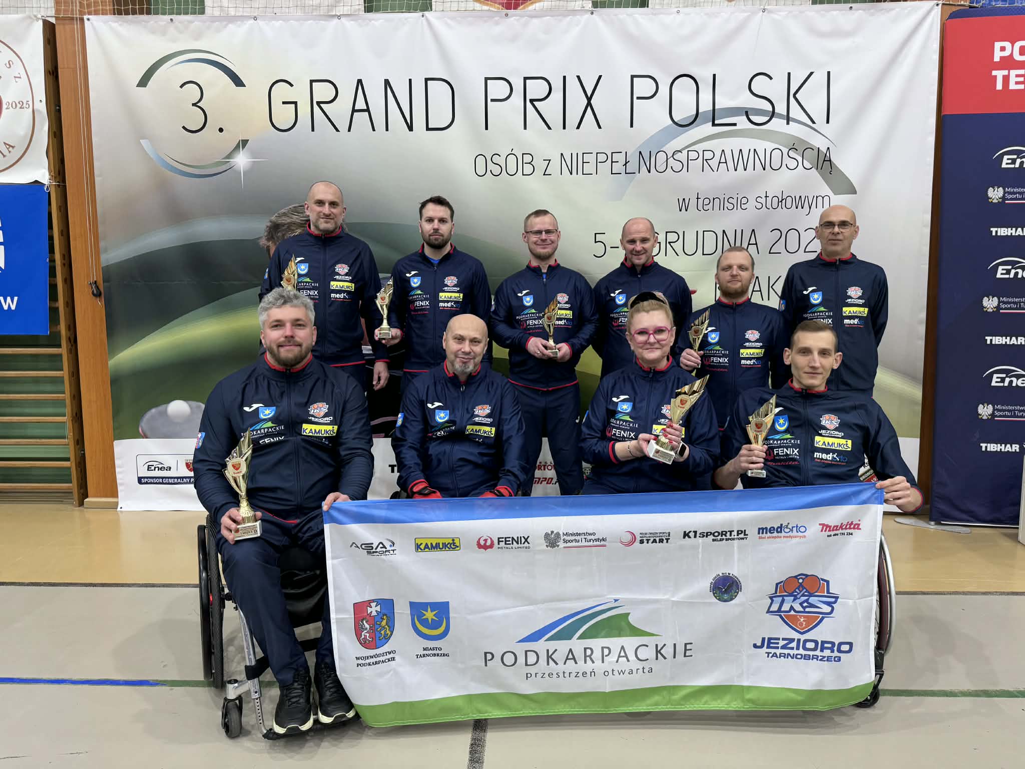 Sukces tenisistów stołowych IKS JEZIORO Tarnobrzeg w 3. Grand Prix Polski Osób Niepełnosprawnych w Krakowie